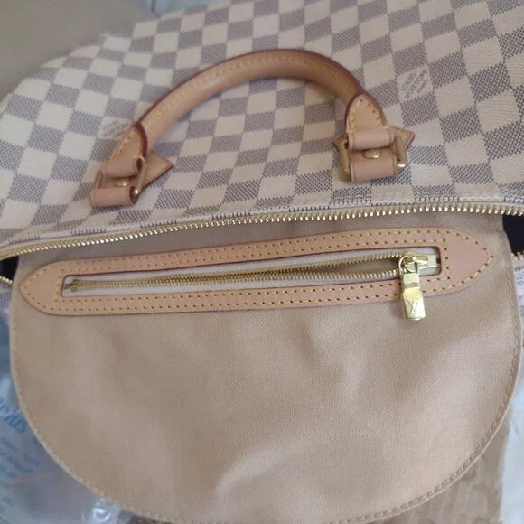 DISCONTINUED Like-NEW  Louis Vuitton DA Speedy 30💙🤍 - Picture 6 of 16